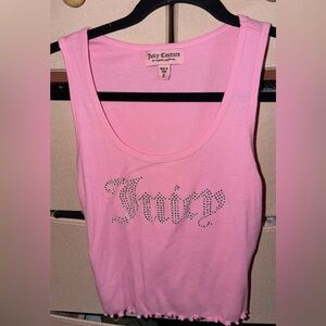Juicy Couture Pink Embellished Tank Top